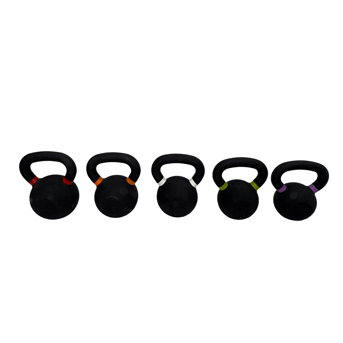 Cast Iron Kettlebell with Color Rings
