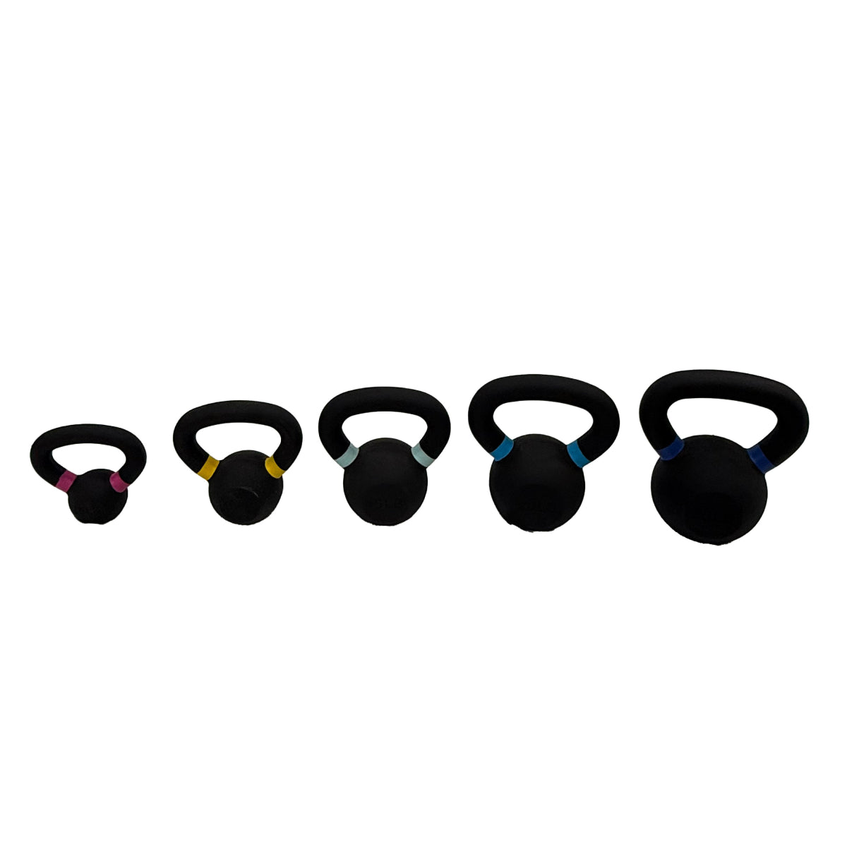 Cast Iron Kettlebell with Color Rings