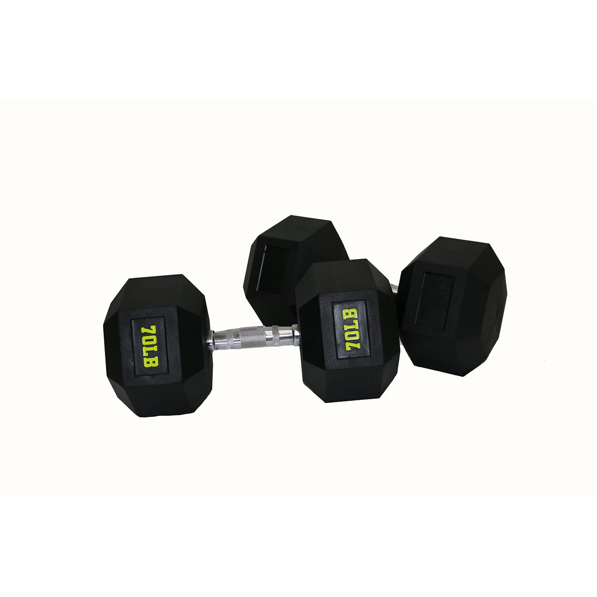 Rubber Coated Hex Dumbbell