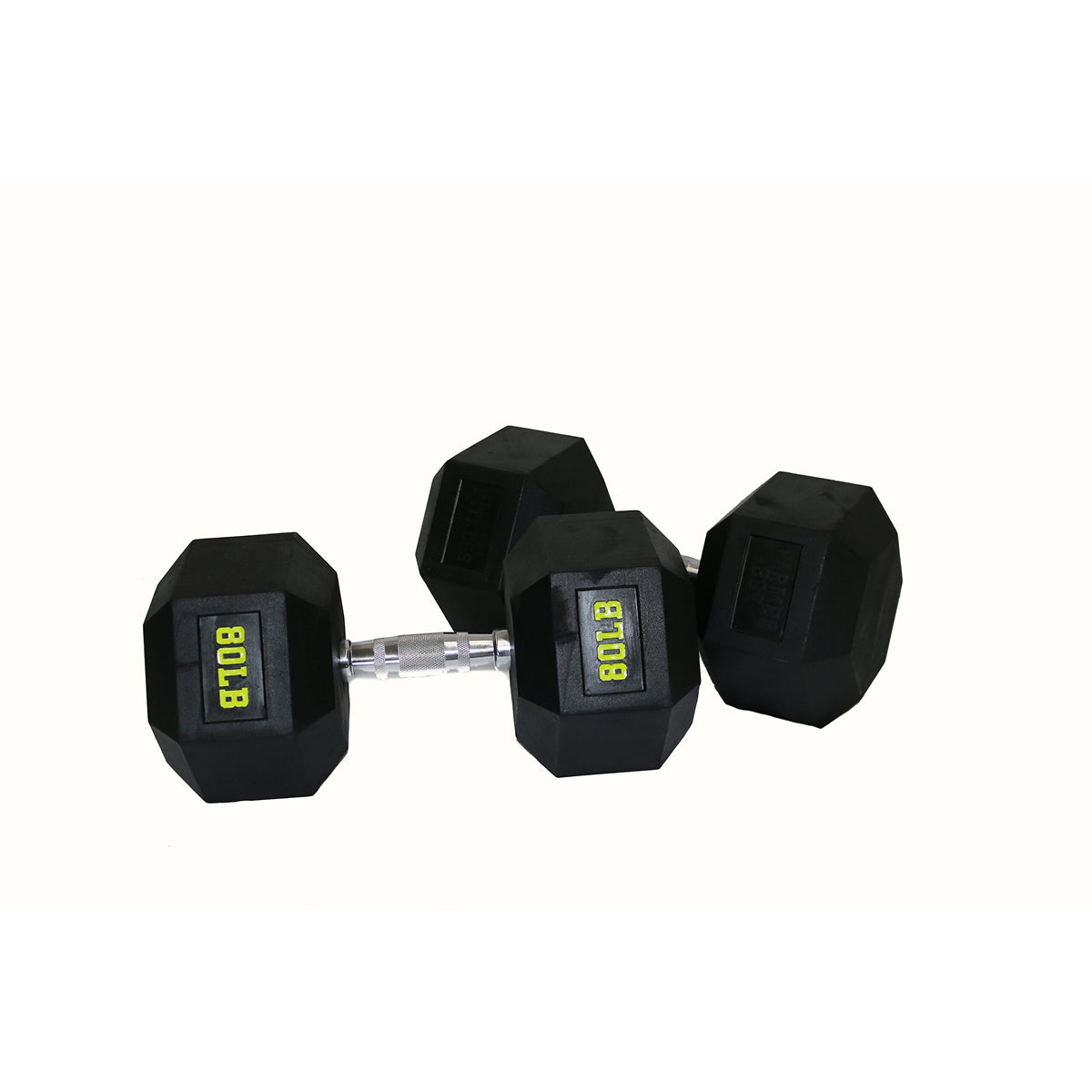 Rubber Coated Hex Dumbbell