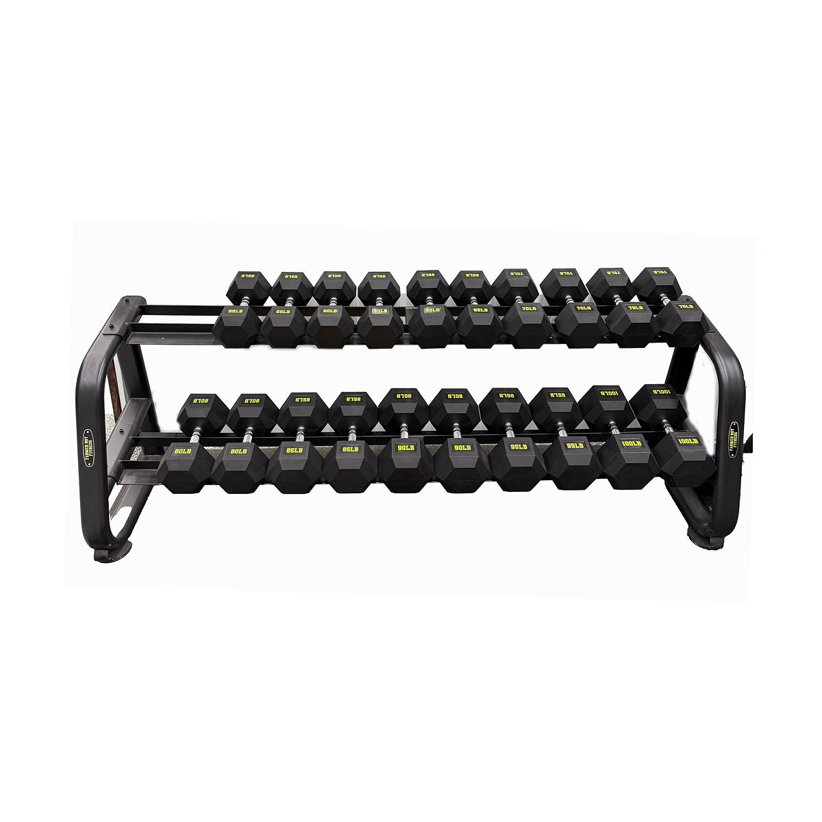 Rubber Coated Hex Dumbbell