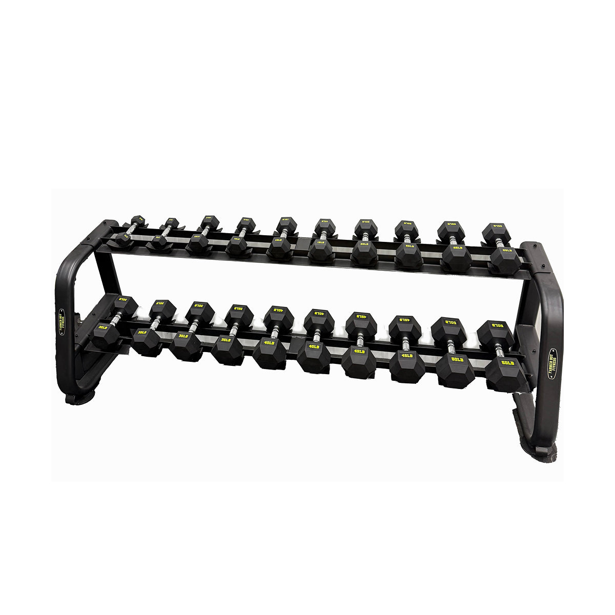 Rubber Coated Hex Dumbbell